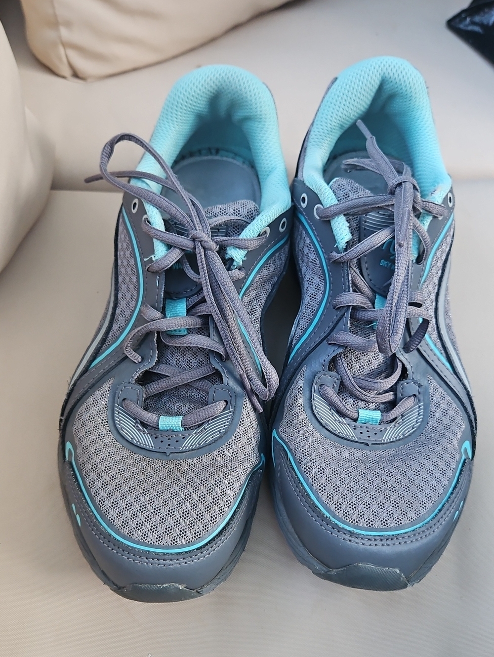 Ryka Women’s Gray and Teal Athletic Sneakers